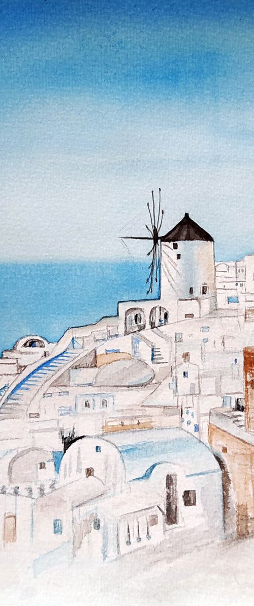 Santorini Island by Luba Ostroushko
