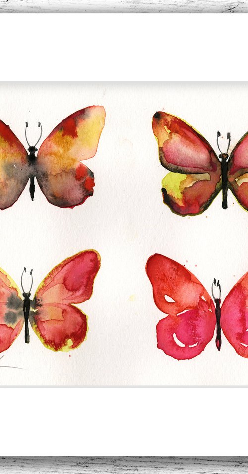 Four Butterflies 3 by Kathy Morton Stanion