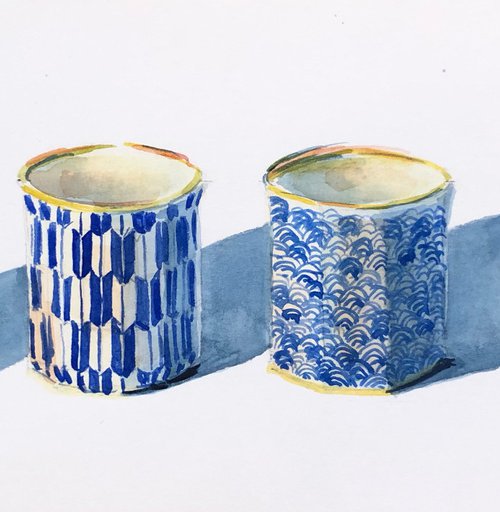 Sake cups by Krystyna Szczepanowski