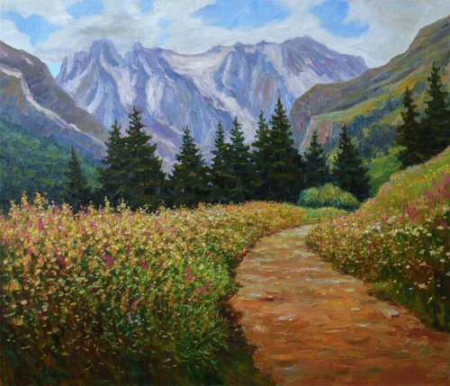 Summer in the mountains by Nikolay Dmitriev