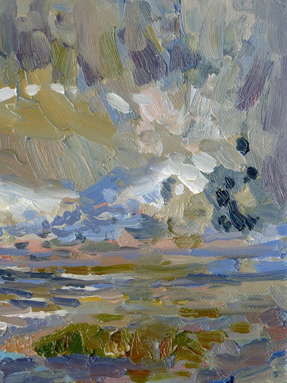 The last snow. Puddles. Pereslavl-Zalessky