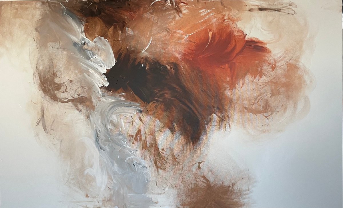 Burned Sienna Says Everything 2 By Tiny De Bruin, 63 X 39, Artwork For Sale On Artfinder