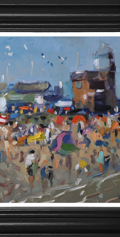 Bank Holiday on Littlehampton Beach by Andre Pallat