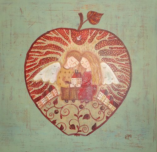 Apple of peace and goodness by Elena Razina
