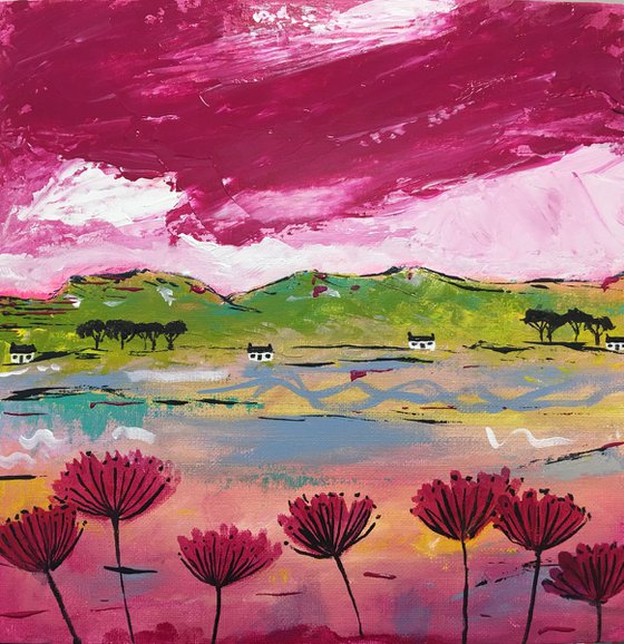 The Rosso Skies - Scottish Landscape 30x30