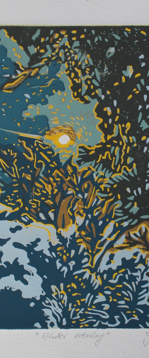 Winter evening by Joanna Plenzler