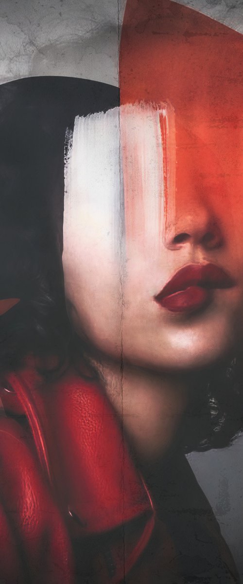 Art Color Face Vol. 35 – Marmalade. Art portrait on canvas by Elmira Namazova