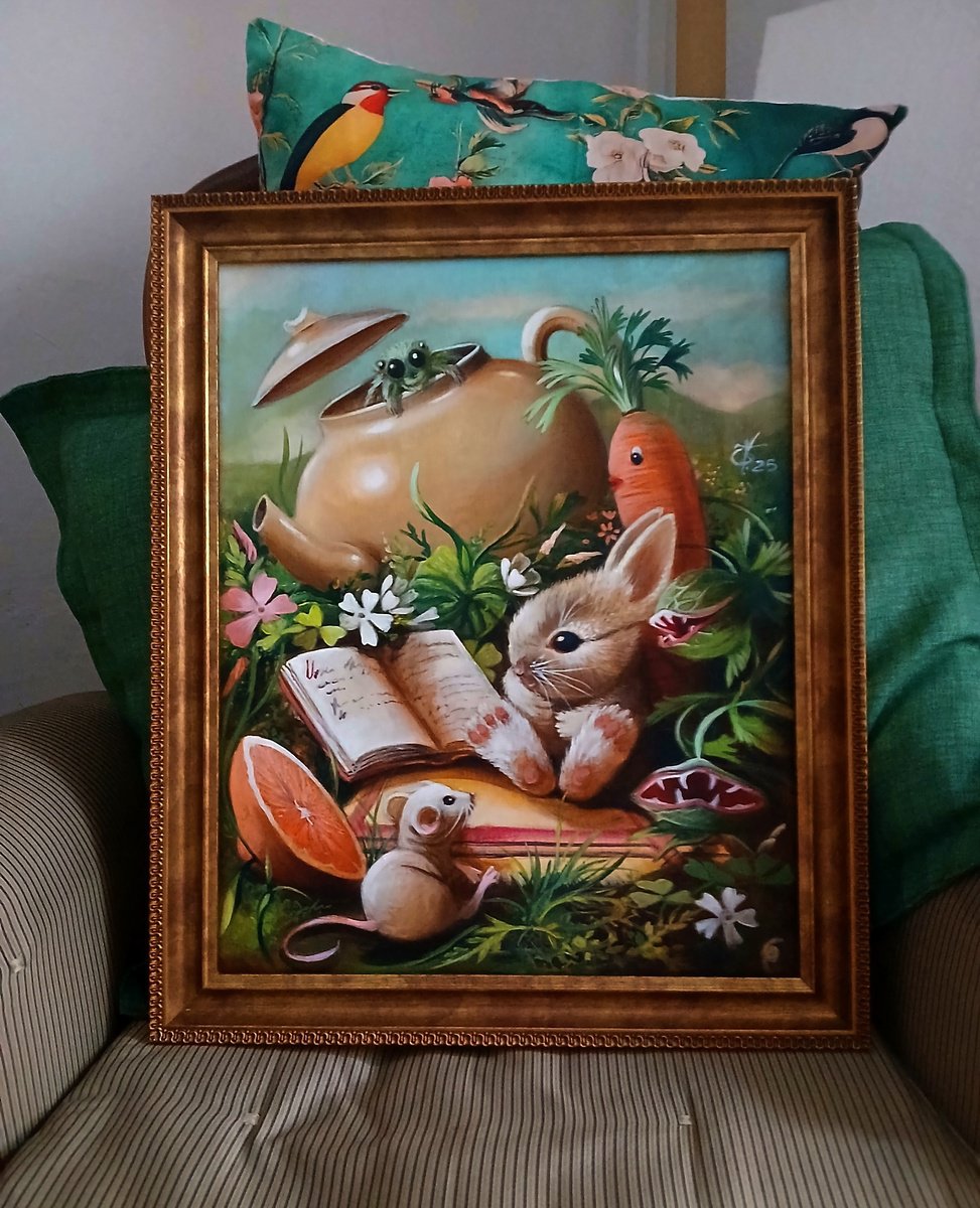 Surrealistic Animal Acrylic Painting By Valentina Toma