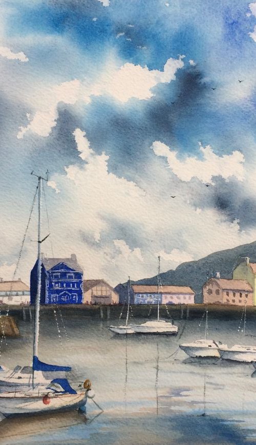 Aberaeron harbour by Silvie Wright