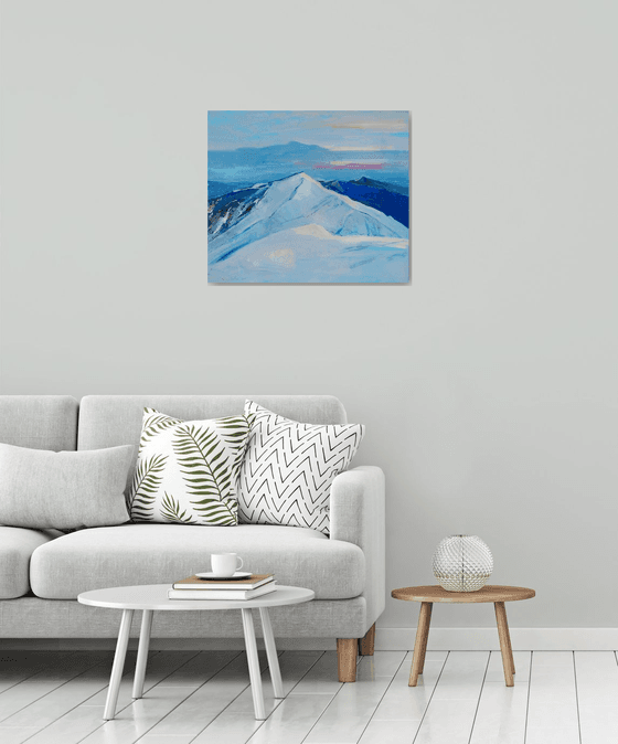 " Mountains in winter "