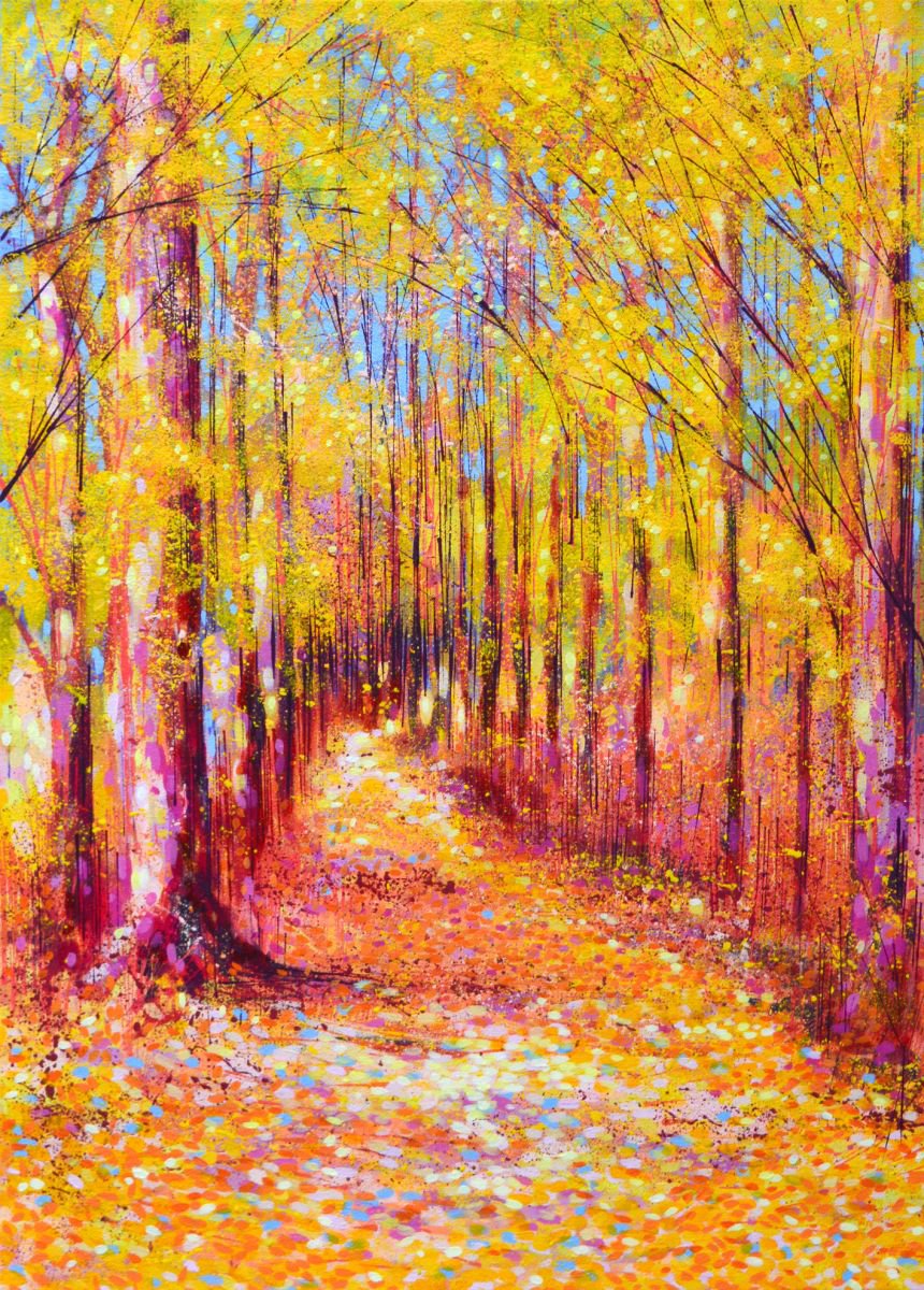 Pathway to Autumn (2014) Painting by Marc Todd | Artfinder