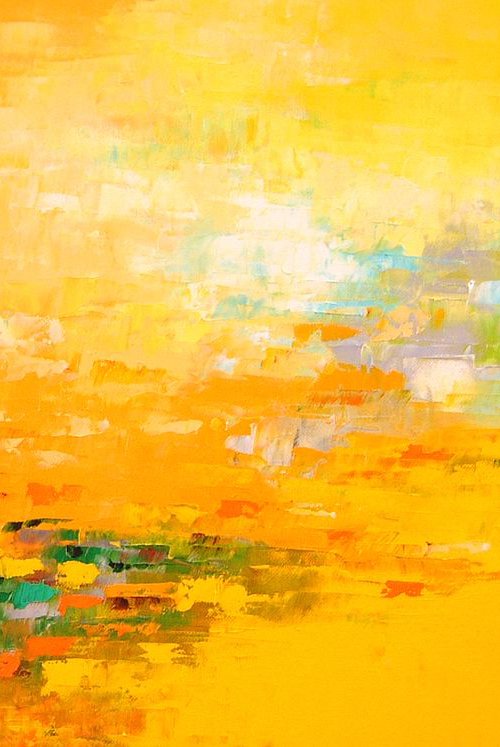 Yellow Seascape (ref#:860-12M) by Saroja van der Stegen