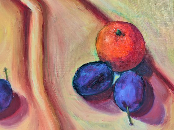 plums still life