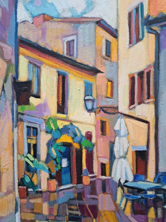 Rainy Day in Pitigliano