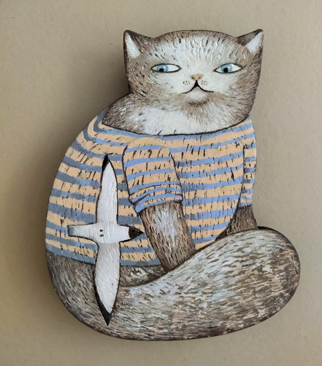 A cat with the soul of a sailor by Margot Raven
