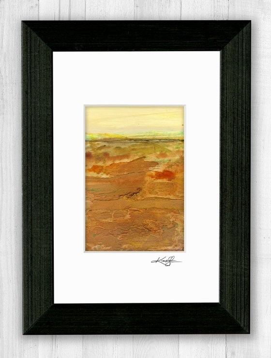 Mystical Land Collection 7 - 3 Textural Landscape Paintings by Kathy Morton Stanion