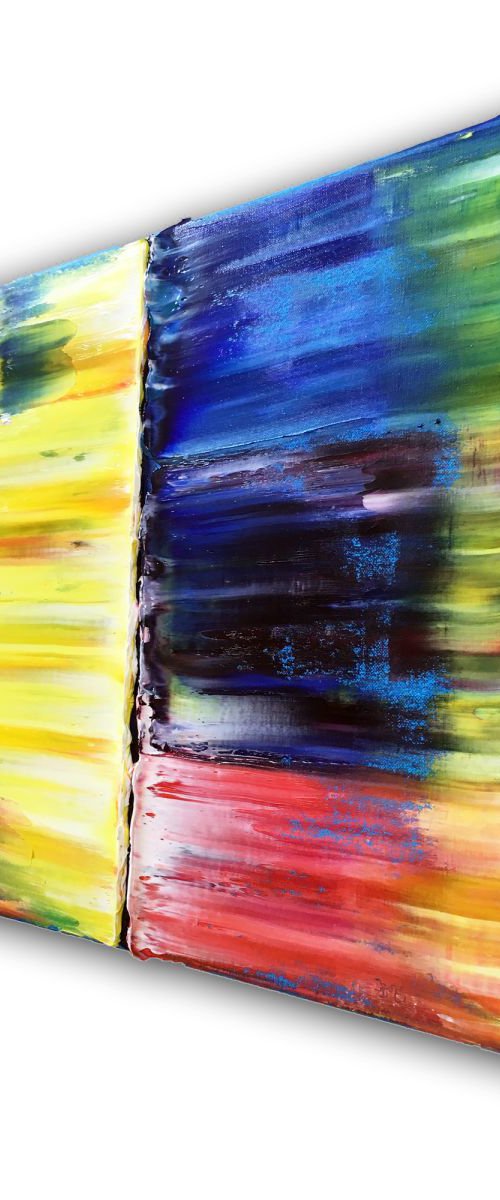 "My Better Half" - Original PMS Oil Painting On Canvas - 24" x 18" by Preston M. Smith (PMS)