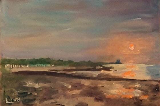 Sunset over Minnis Bay An original oil painting on board! Lovely Gift!
