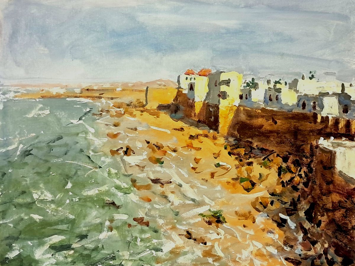  The Beach Castle By Dimitris Voyiazoglou, 20 X 17, Artwork For Sale On Artfinder