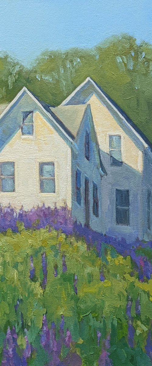 June Morning with Lupines by Lisa Kyle