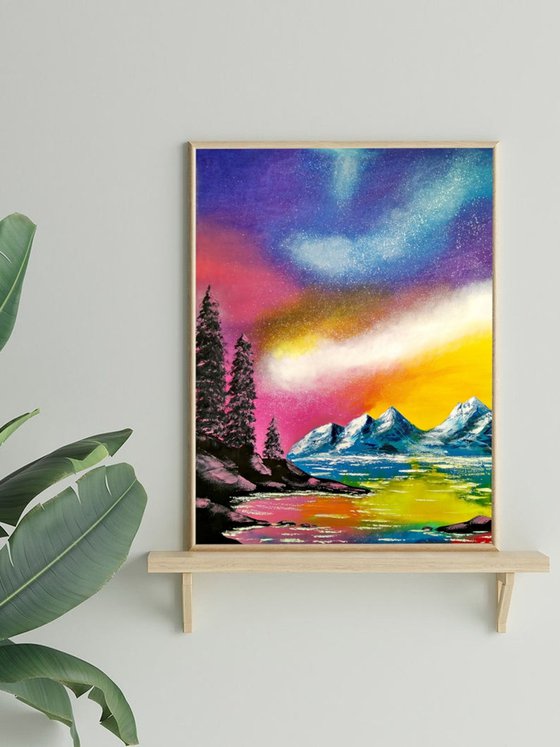 Fantasy Aurora Lake