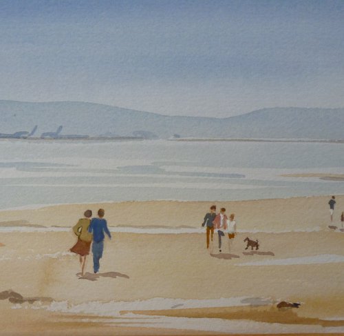 Walking on Dollymount by Maire Flanagan