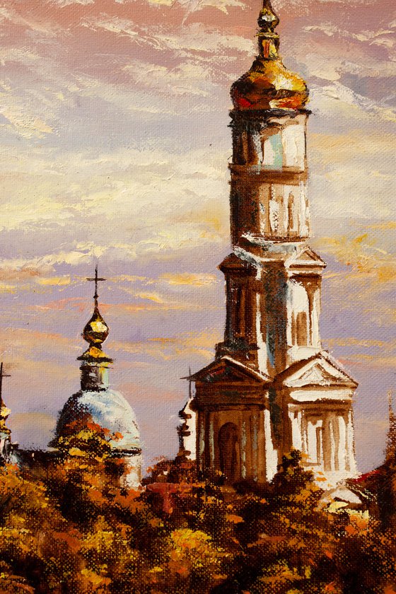 Autumn monastery , Old town , cityscape