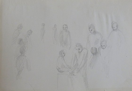 The Group Portrait, pencil on paper 21x29 cm