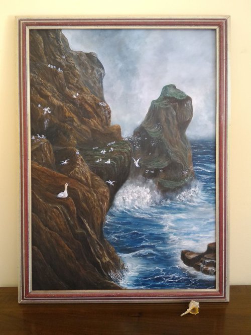 Gannets's nests, inspired by Peter Graham by Gianluca Cremonesi