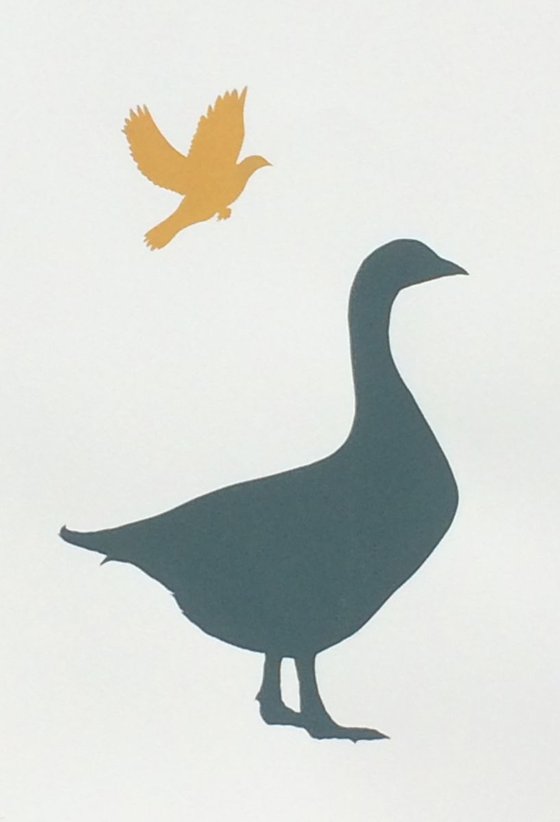 GOOSE AND DOVE-FRAMED- UK delivery only