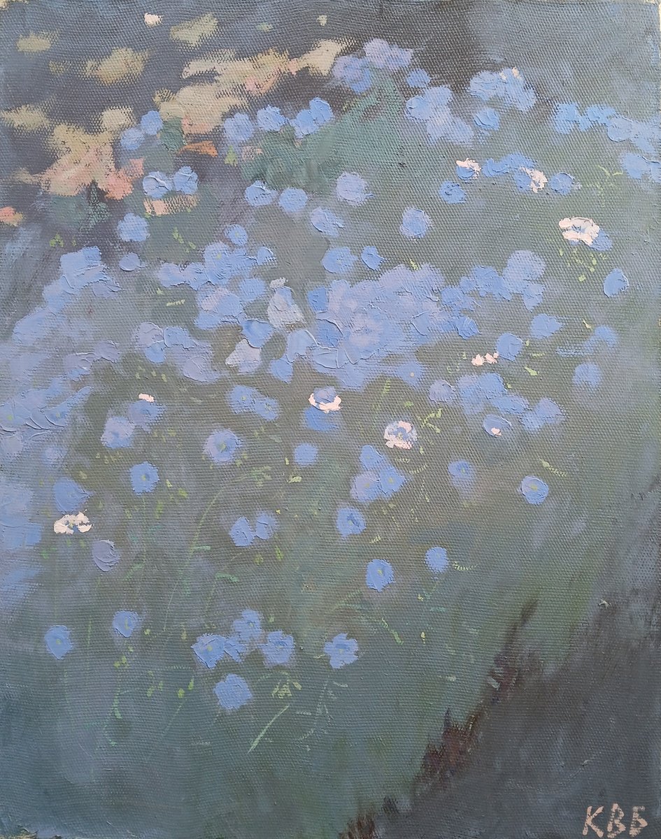 Impressionistic Landscape Oil Painting By Vasyl Koval, 16 X 20", Linen, Original Artwork