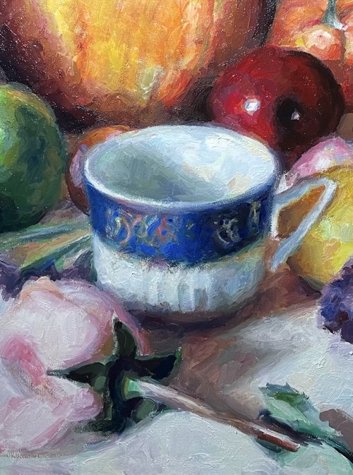 Fruits and Porcelain by Andres Portillo