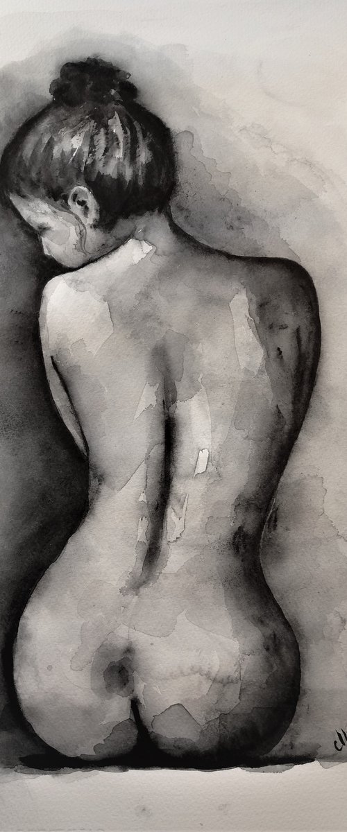 Woman's back II by Mateja Marinko