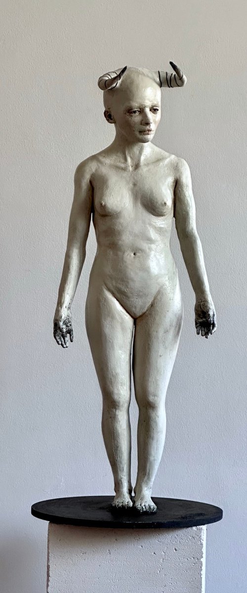 Full Figure Ceramic Sculpture by Aga Koncka