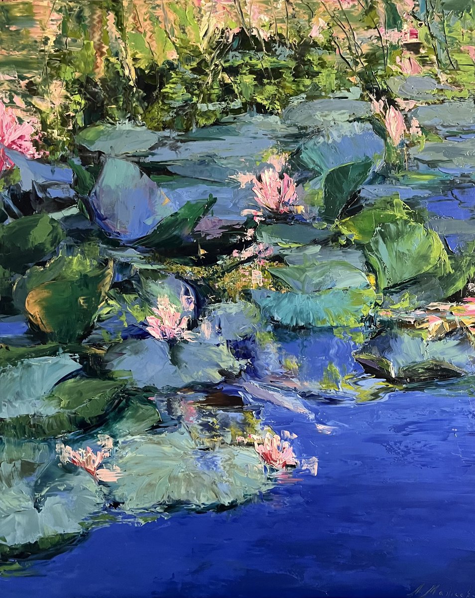 Water lilies pond by Elena Mashajeva-Agraphiotis