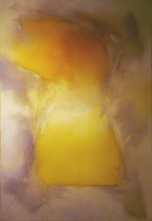 Solar Trinity, oil on canvas 130x89 cm by Frederic Belaubre
