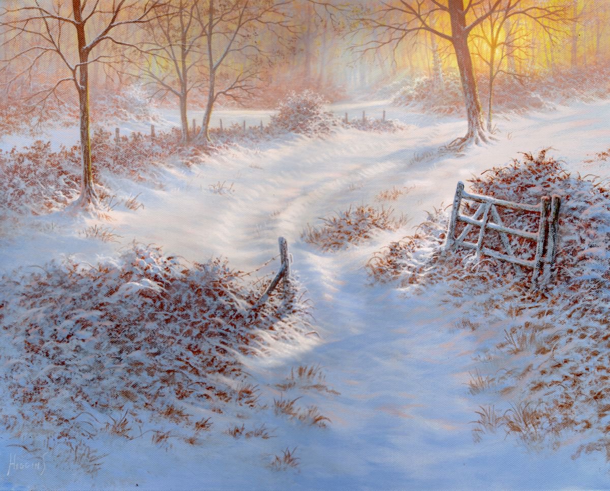 Winter in the woods by Paul  Higgins