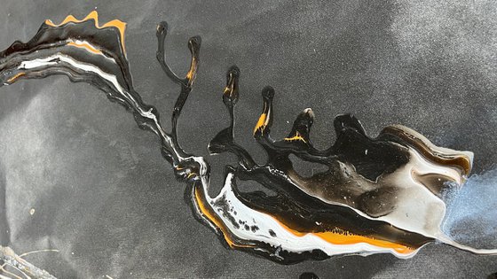 Luxury Black Abstract Energy