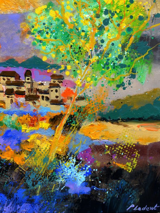 Colourful abstract landscape