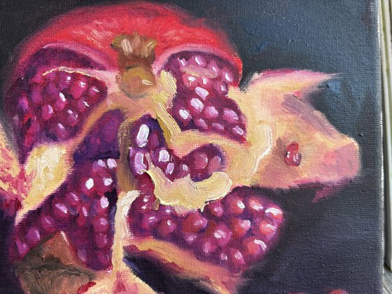 Still life with pomegranate