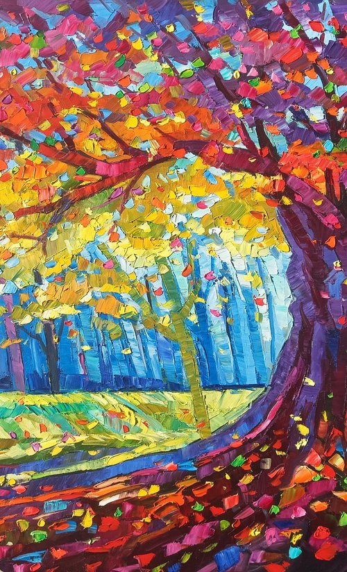 Golden season tree 6 by Vanya Georgieva