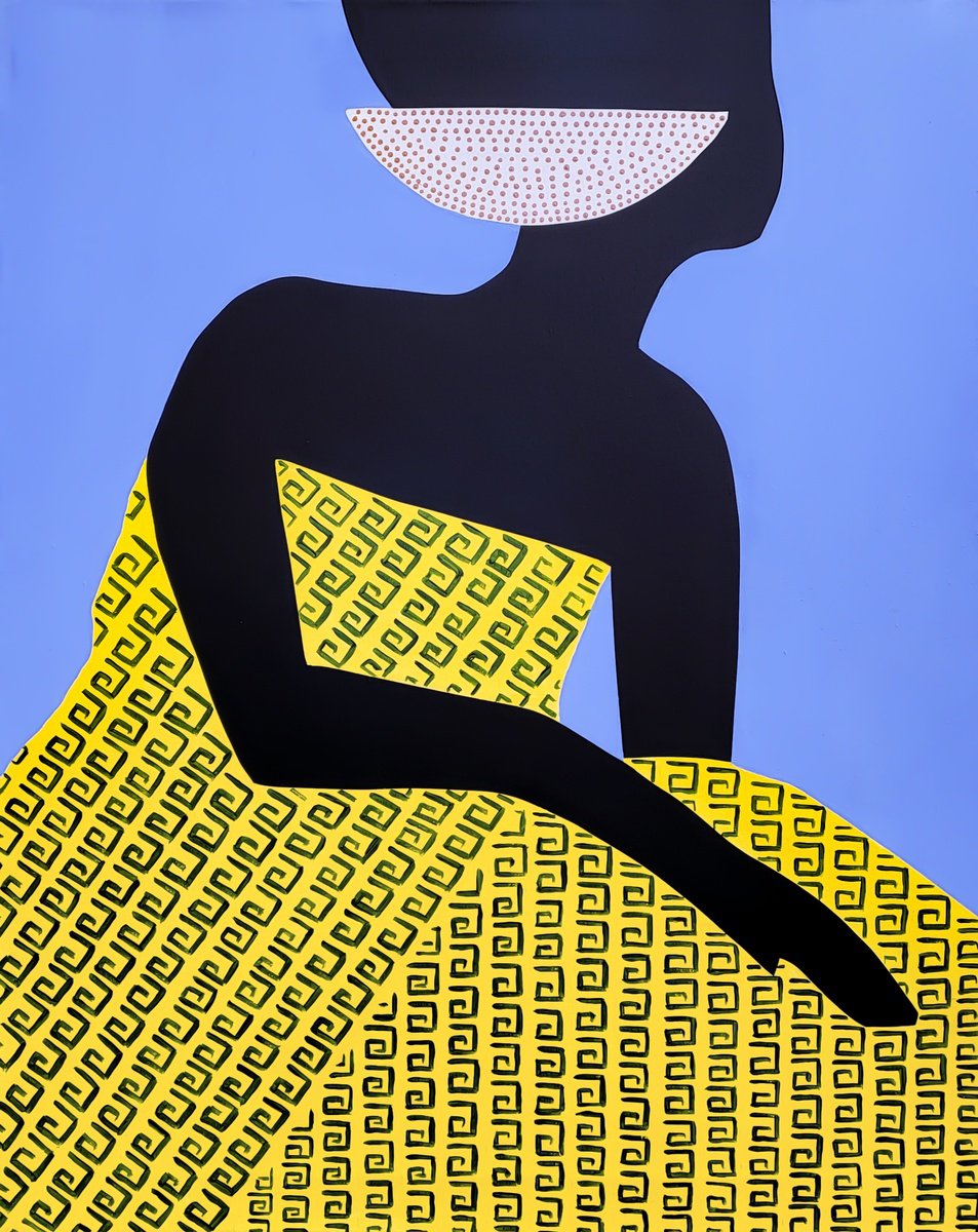 Graphic Acrylic Painting , Composed 2 By Veronika Obushikhina, 26 X 32, Artwork For Sale On Artfinder