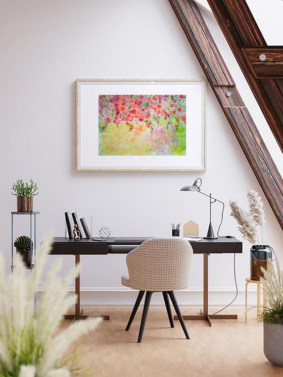 Cherry Blossom original watercolor painting