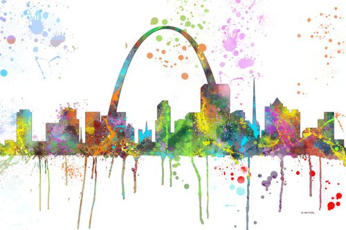 St Louis Skyline MCLR1 by Marlene Watson
