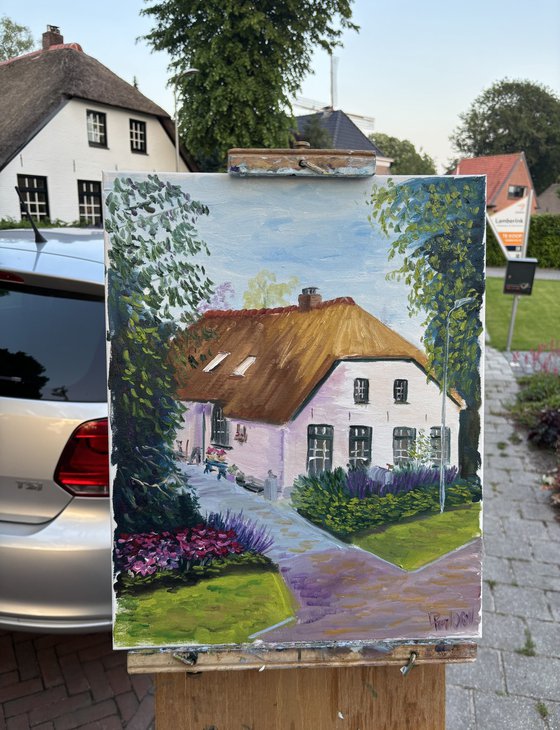 Dalen Thatch House Painting