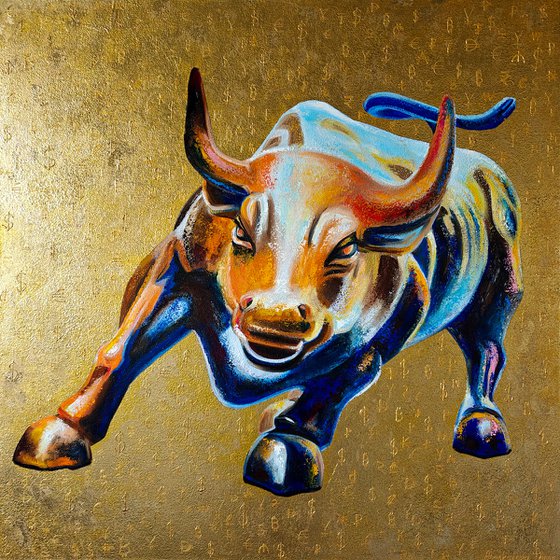 Charging Bull on Wall Street