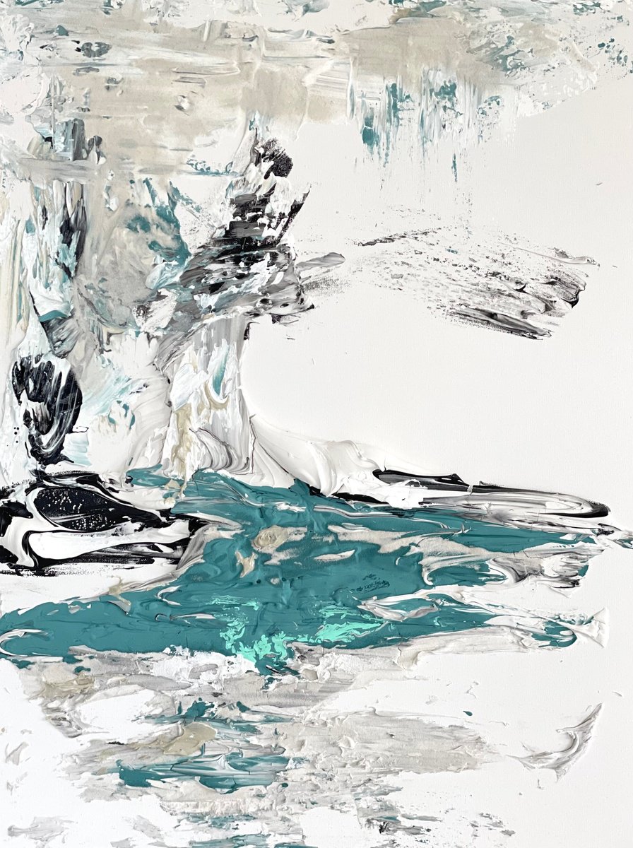 Hidden Light - Teal Obsession By Daniela Pasqualini, 30 X 40, Artwork For Sale On Artfinder