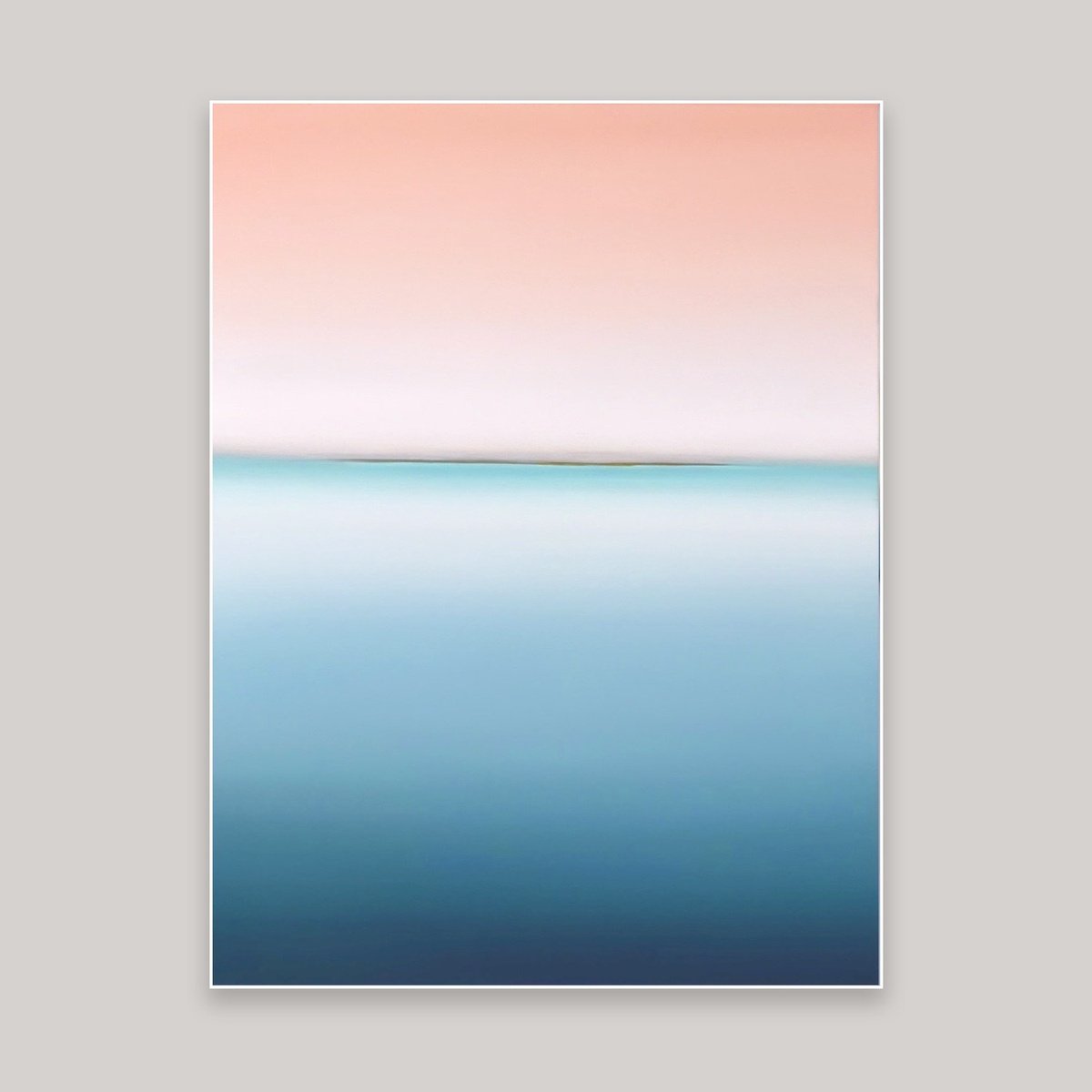 Surrealistic Landscape Oil Painting By Larissa Uvarova, 24 X 31", Horizon Of Emotions #124, Original Artwork