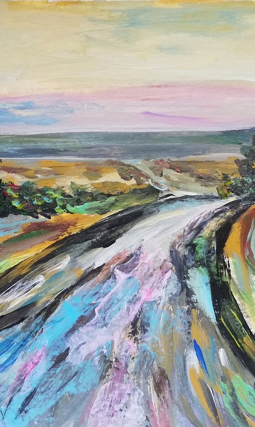 "On the Road" 21x30cm/8x12 in by Katia Ricci