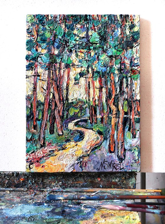 Pines. Morning.